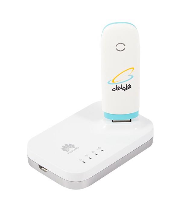 مودم دانگل 3G زد تی ای همراه اول مدل MF180 به همراه روتر هوآوی مدل AF23